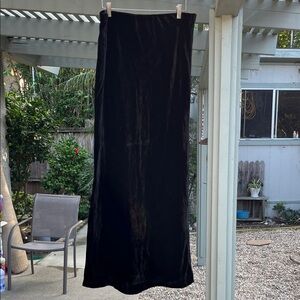 NWT Anthropologie Velvety Black Maxi Skirt Size L